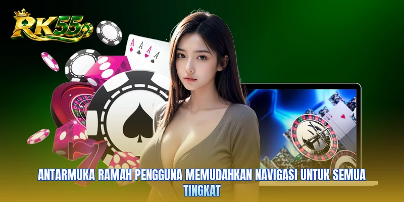 Antarmuka ramah pengguna memudahkan navigasi untuk semua tingkat
