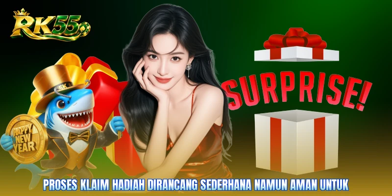 Proses klaim hadiah dirancang sederhana namun aman untuk