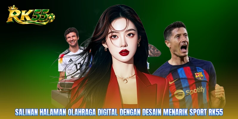 Salinan halaman olahraga digital dengan desain menarik sport RK55