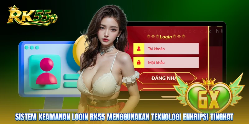 Sistem keamanan login RK55 menggunakan teknologi enkripsi tingkat
